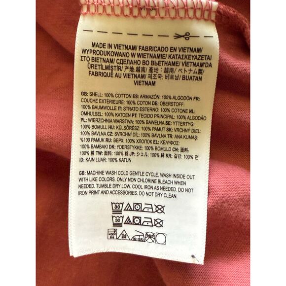 Vans Women's Pink Long Sleeve Cropped T-Shirt Size S - Picture 5 of 8